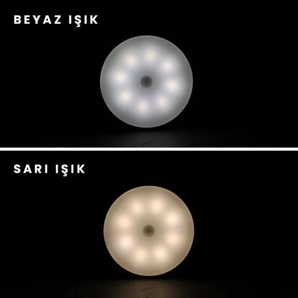 Powermaster YT-M415 Hareket Sensörlü Mıknatıslı Yapışkanlı İkili Dolap İçi Aydınlatma Işığı - 2