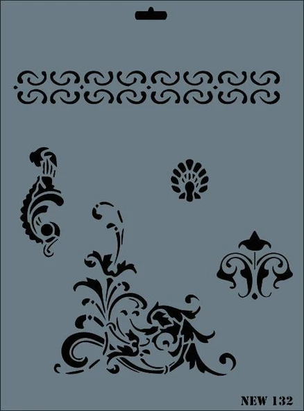 Rich New Seri N-132 Stencil 35x25 cm ürün görseli