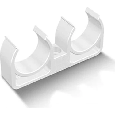 Pvc Boru PPRC Çiftli Kelepçe 25 mm 10 Adet ürün görseli 1
