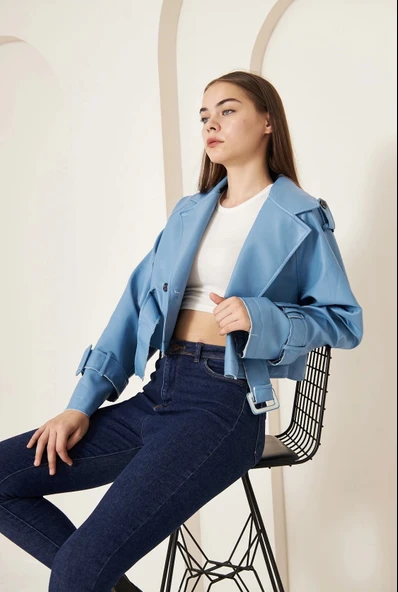 KISA DERİ CEKET - 2