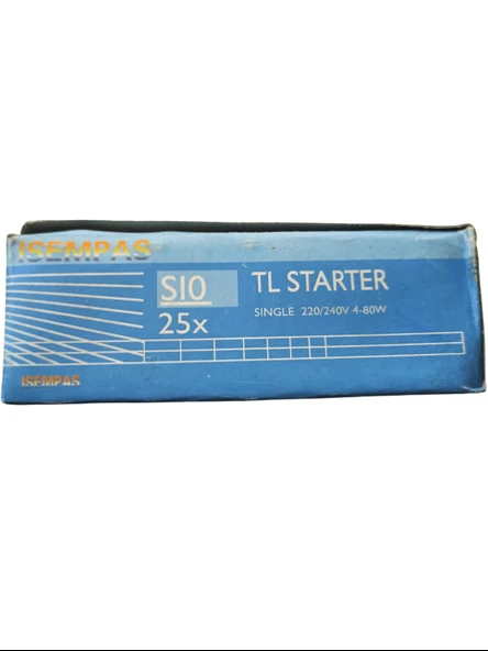 Floresan S10 Starter 220-240V 4-80 Watt 1 Paket (25 Adet) - Resim 4