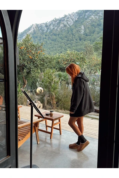 Orijinal Marka Kısa Kalın Astarlı Teddy Kaban Mont Ceket İthal Kumaş - Resim 12