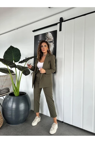 ZR Orijinal Marka Ceket Pantolon Klasik Takım Astarlı Ceket Havuç Pantolon - Resim 3