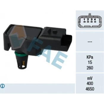 HAVA BASINC SENSORU MINI R55 R56 R57 DS5 C4 DS3 C4 PICASSO C5 III C4 II DS4 RCZ P308 P3008 P5008 EP6 - FAE 15075 - 1