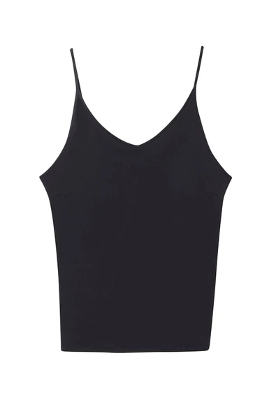 Weweus Siyah Kadın Viskon Sırt Dekolteli Ip Askılı Bluz 236 - Resim 6