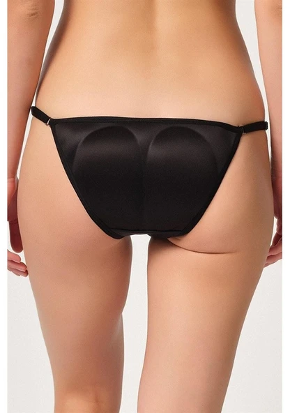 Emay  Slip Pop-Up Kalça Korse Külot Siyah ürün görseli