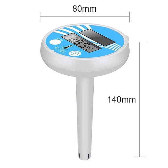 Powermaster PM-25534 Solar Termometre Yüzme Havuzu İçin Su Geçirmez Yüzen Dijital - 2