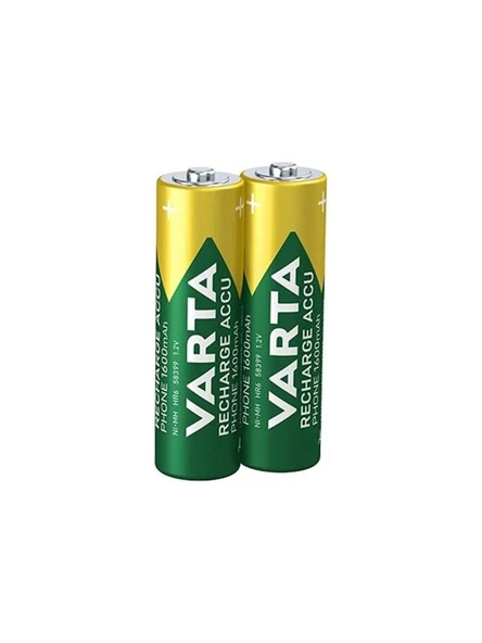 Varta 58399 Phone 1600 mAh AA Ni-Mh Şarj Edilebilir Kalem Pil 2'li - 2