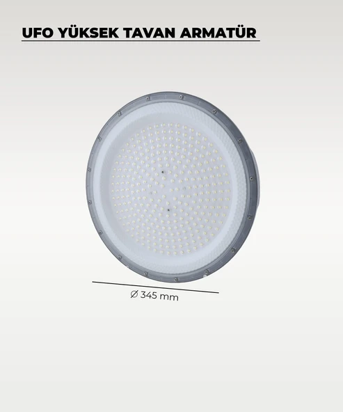 Yüksek Tavan Ufo Armatür 200W - 6500K Beyaz Işık - 2