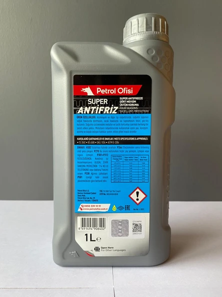 Petrol Ofisi Yeşil Renkli Süper Antifriz 1 Litre (09/2025 Üretim) (Mavi yerine geçer.) - 3