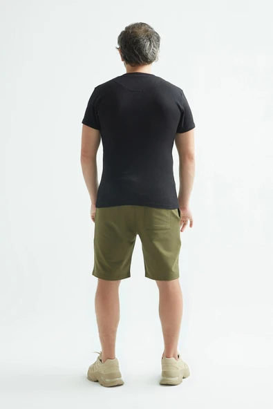 ERDEM İÇ GİYİM Erdem Siyah Düğmeli Kaşkorse Tişört 1125 - Resim 2