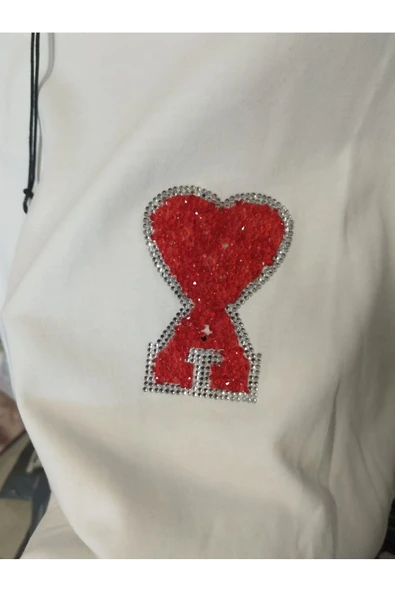 Mini Heart Tshırt Beyaz Tişört - 3