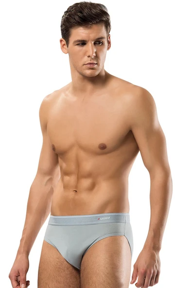 ERDEM İÇ GİYİM Erdem Gri Pamuk Elastan Slip 1340 - Resim 3