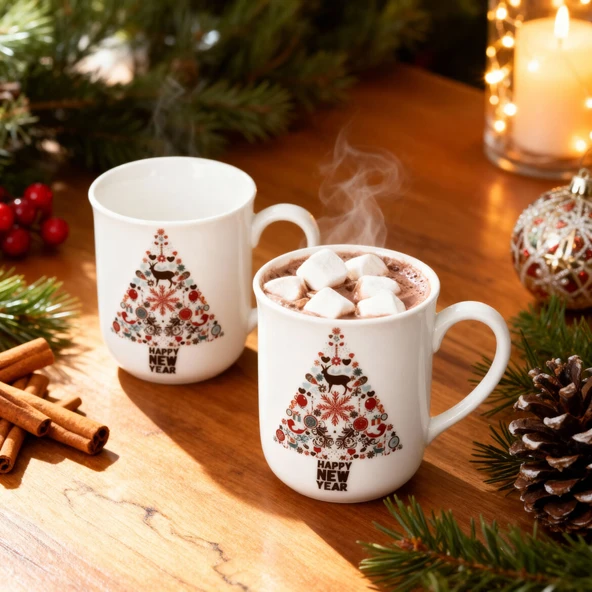 GÜRAL PORSELEN Enternasyonel 2 Adet Mug Bardak ürün görseli 1