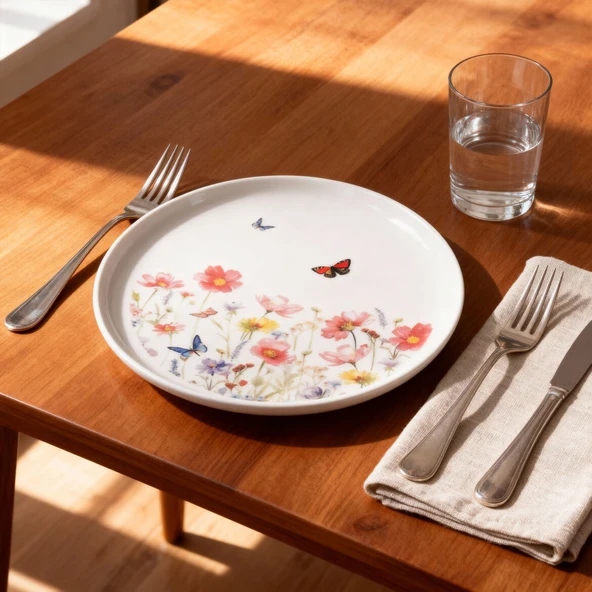 GÜRAL PORSELEN Bilbao Life 15 cm Tatlı Tabağı 4256 - Resim 2