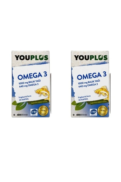Youplus Omega-3 30 Kapsül 2 Adet ürün görseli