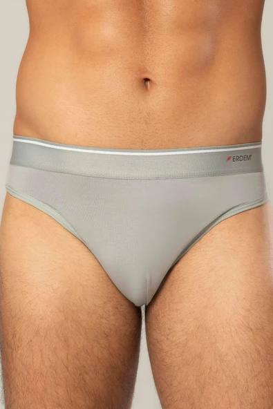 ERDEM İÇ GİYİM Erdem Gri Pamuk Elastan Slip 1340 - Resim 2