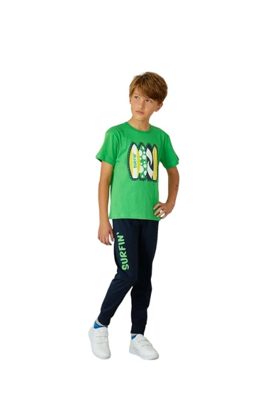 Weweus Yeşil Erkek Çocuk Pijama Takımı 815 - 1