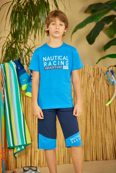 Weweus Mavi Erkek Çocuk Pijama Takımı 808 - Resim 2