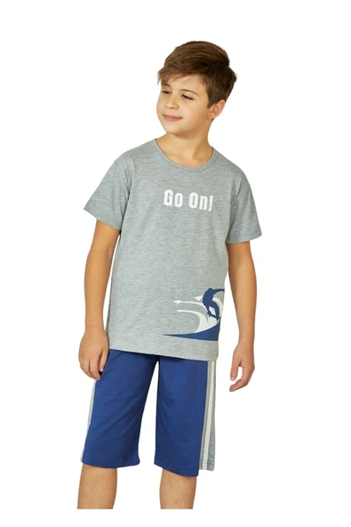 Weweus Gri Erkek Çocuk Pijama Takımı 821 - 1