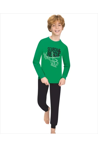 Weweus Yeşil Erkek Çocuk Pijama Takımı 717 ürün görseli