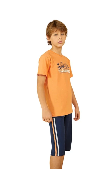 Weweus Turuncu Erkek Çocuk Pijama Takımı 811 ürün görseli