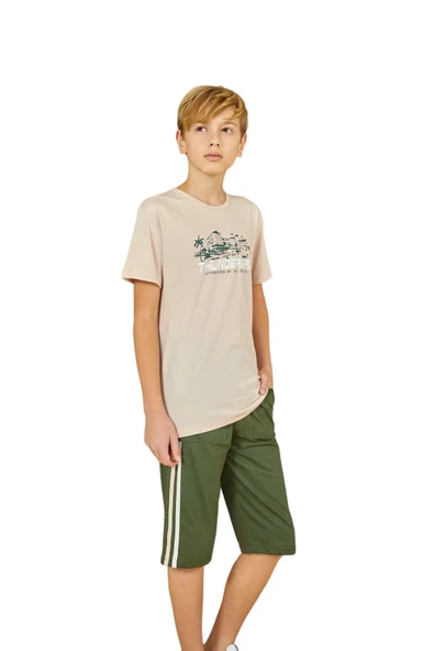 Weweus Bej Erkek Çocuk Pijama Takımı 811 - 1