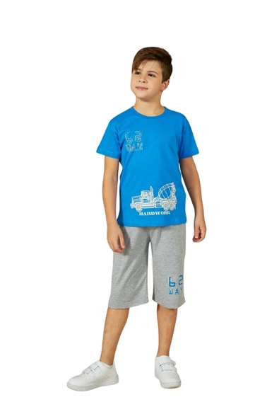 Weweus Mavi Erkek Çocuk Pijama Takımı 818 - 1