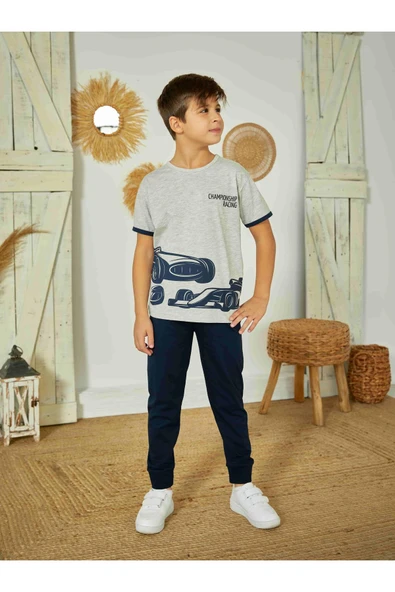 Weweus Gri Erkek Çocuk Pijama Takımı 820 - 2