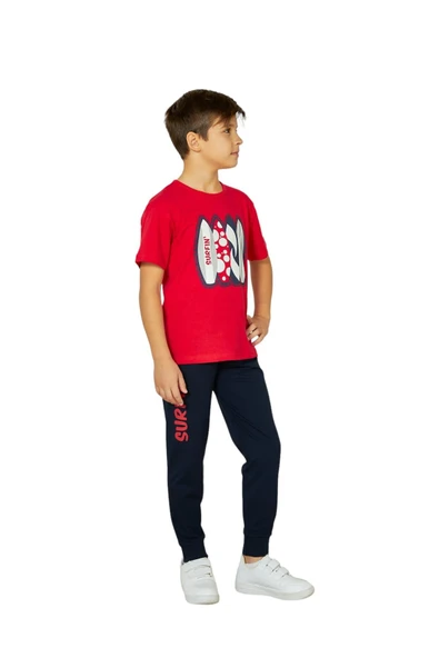 Weweus Kırmızı Erkek Çocuk Pijama Takımı 815 - 1