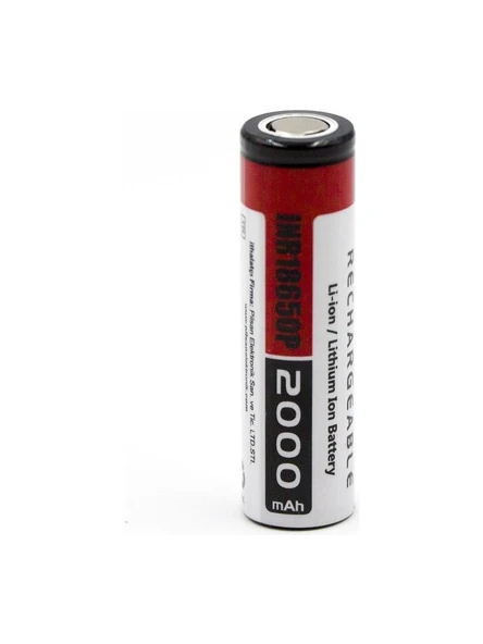 Orion 18650P 3.7 V 2000 Mah 15C Şarj Edilebilir Li-Ion Pil - 1