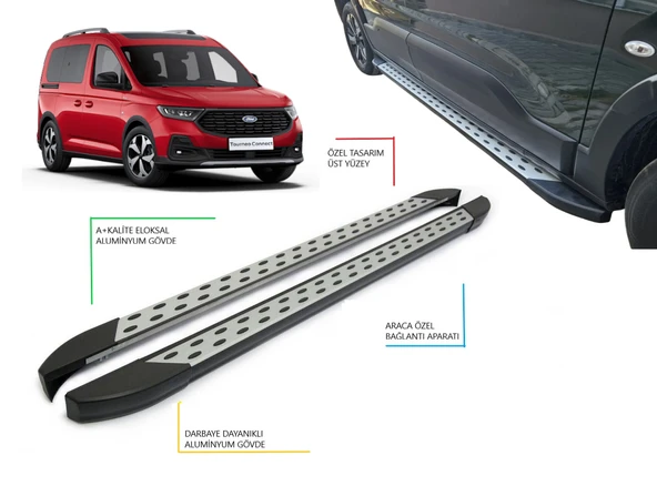 TOURNEO CONNECT KISA ŞASE NOKTALI YAN BASAMAK 2022 2023 2024 2025 2026 2027 ürün görseli 1