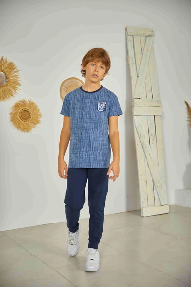 Weweus Lacivert Erkek Çocuk Pijama Takımı 813 - 2