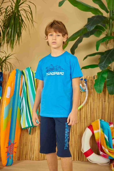 Weweus Mavi Erkek Çocuk Pijama Takımı 811 - 1