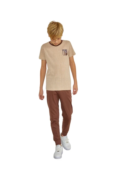 Weweus Bej Erkek Çocuk Pijama Takımı 813 - 1