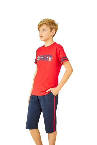 Weweus Kırmızı Erkek Çocuk Pijama Takımı 812 ürün görseli