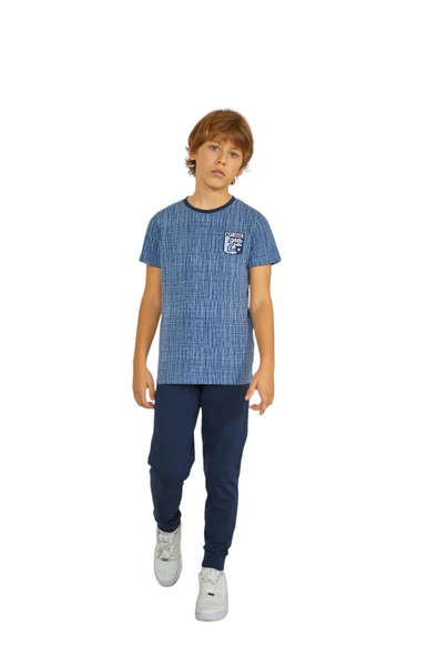 Weweus Lacivert Erkek Çocuk Pijama Takımı 813 - 1
