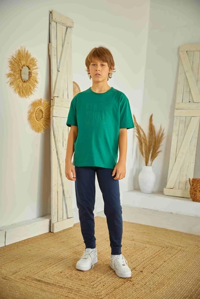 Weweus Yeşil Erkek Çocuk Pijama Takımı 810 - Resim 2