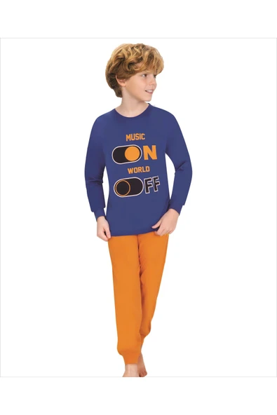 Weweus Mavi Erkek Çocuk Pijama Takımı 715 - 1
