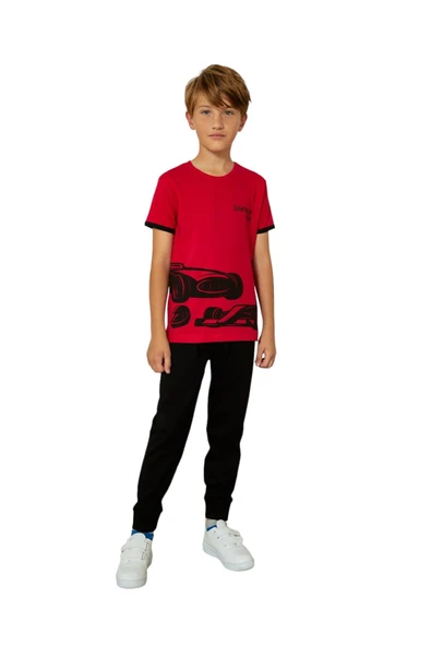Weweus Kırmızı Erkek Çocuk Pijama Takımı 820 - 1
