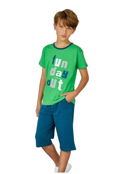 Weweus Yeşil Erkek Çocuk Pijama Takımı 817 ürün görseli