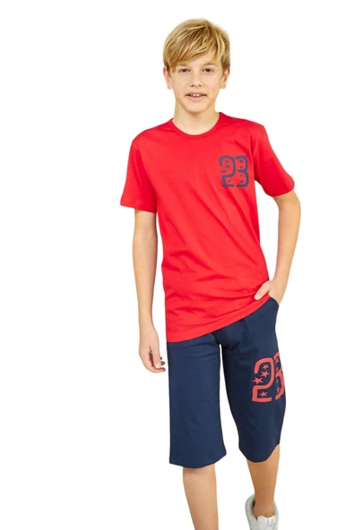 Weweus Kırmızı Erkek Çocuk Pijama Takımı 814 - 1