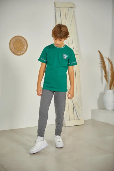 Weweus Yeşil Erkek Çocuk Pijama Takımı 809 - 2