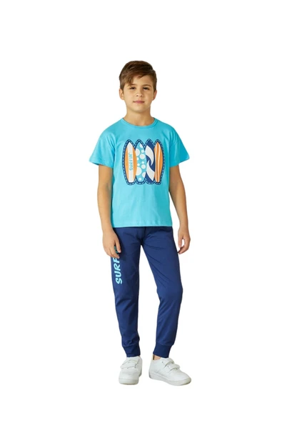 Weweus Mavi Erkek Çocuk Pijama Takımı 815 - 1