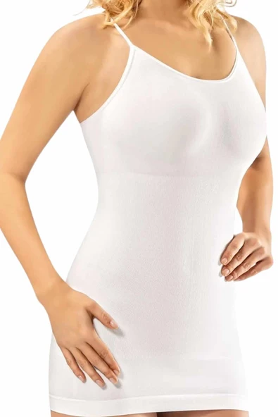 ERDEM İÇ GİYİM Erdem Ten Askılı Seamless Atlet 601 - Resim 2