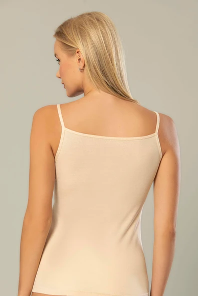 ERDEM İÇ GİYİM Erdem Ten Pamuklu Atlet Ribana Atlet 2153 - Resim 4