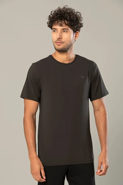 Weweus Antrasit Logolu Erkek Modal Basic Tişört 239 ürün görseli