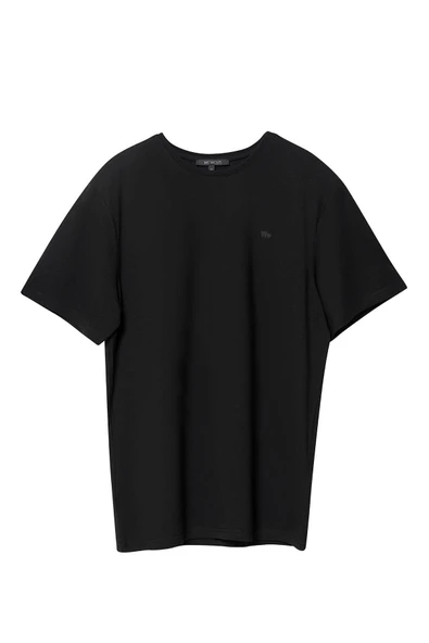 Weweus Siyah Logolu Erkek Modal Basic Tişört 239 - Resim 5