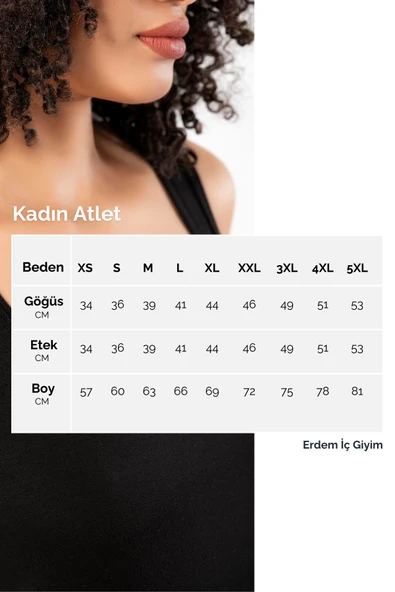 ERDEM İÇ GİYİM Erdem Siyah Seamless Bel Korse Atlet 621 - Resim 6