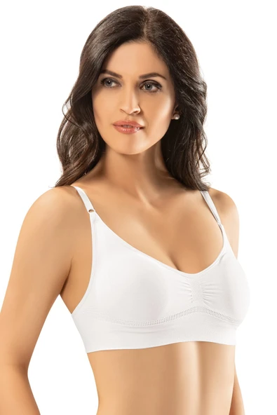 ERDEM İÇ GİYİM Erdem Siyah Seamless Askılı Pedli Bustiyer 611 - 1